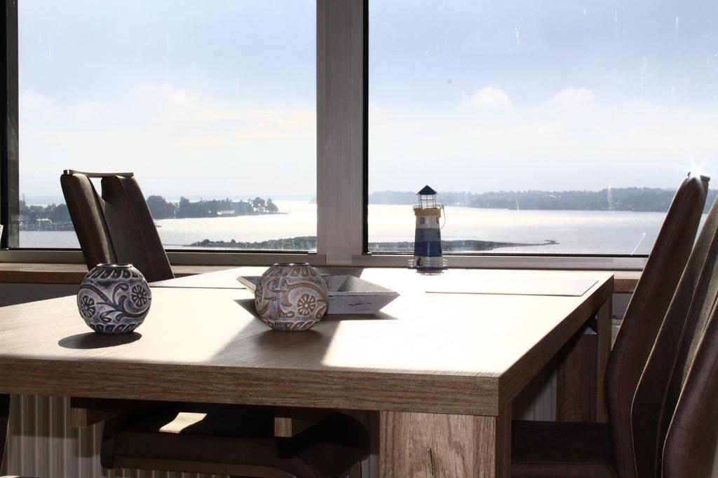 Ostseefjord-Schlei-Blick Im Wikingturm Schleswig Esterno foto